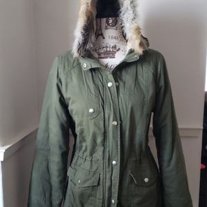 ☘Olive green Hooded Jacket/Coat